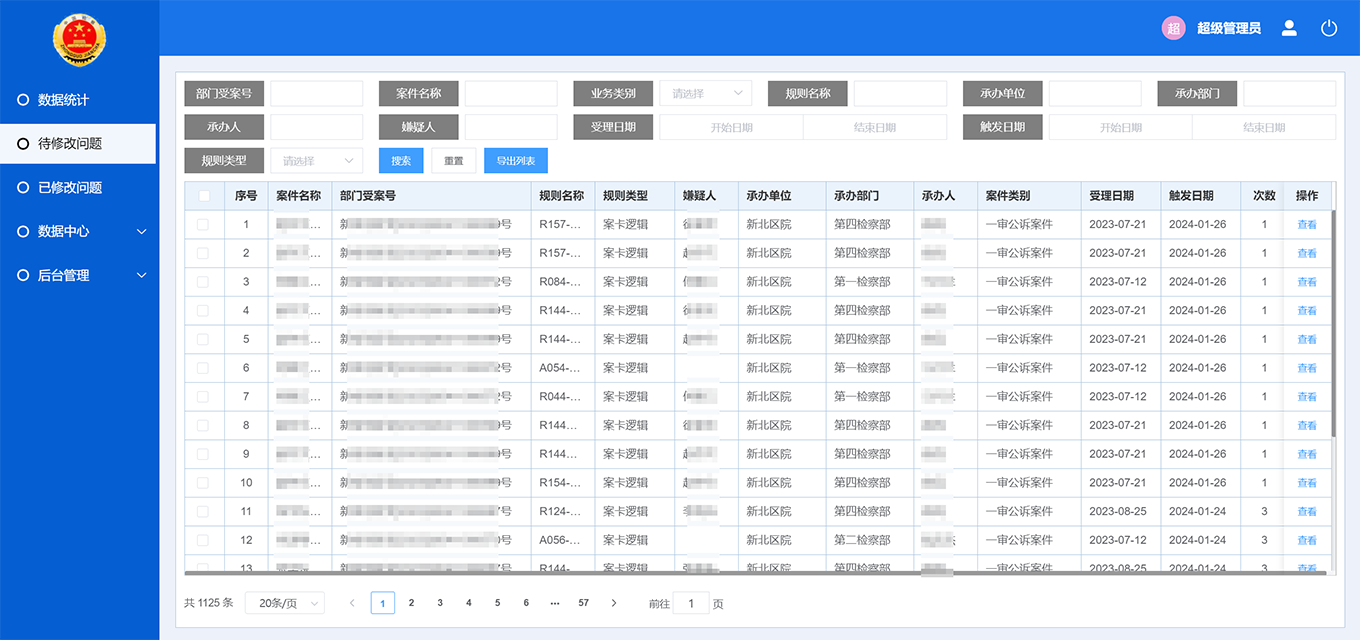 案卡糾錯(cuò)系統(tǒng),案卡糾錯(cuò),案卡填錄項(xiàng),案卡規(guī)則,案卡數(shù)據(jù)錯(cuò)誤率 undefined